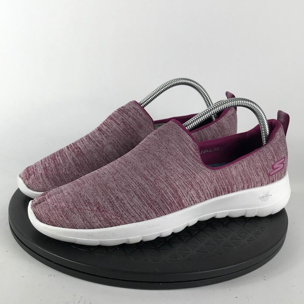 Skechers Goga Max Go Walk Slip On Comfort Shoes Burgandy 15611